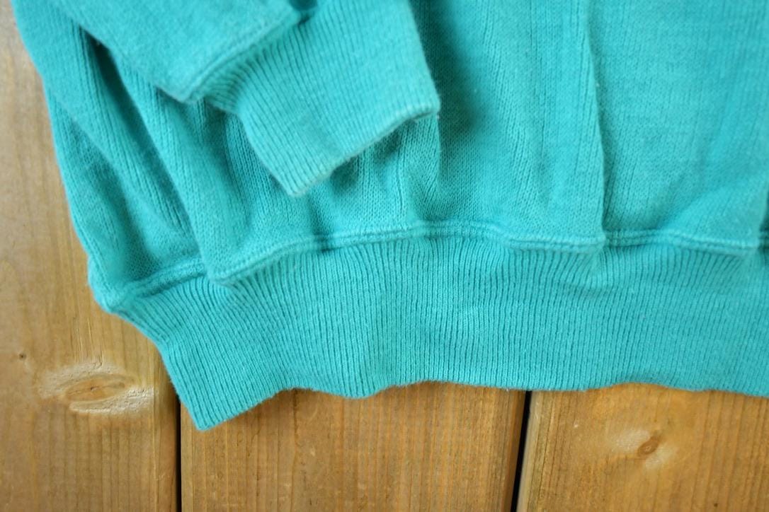 Vintage 1990s Gant Knit Abstract Pattern Quarter Button Striped Crewneck Sweater Men's XL from propervintagecanada