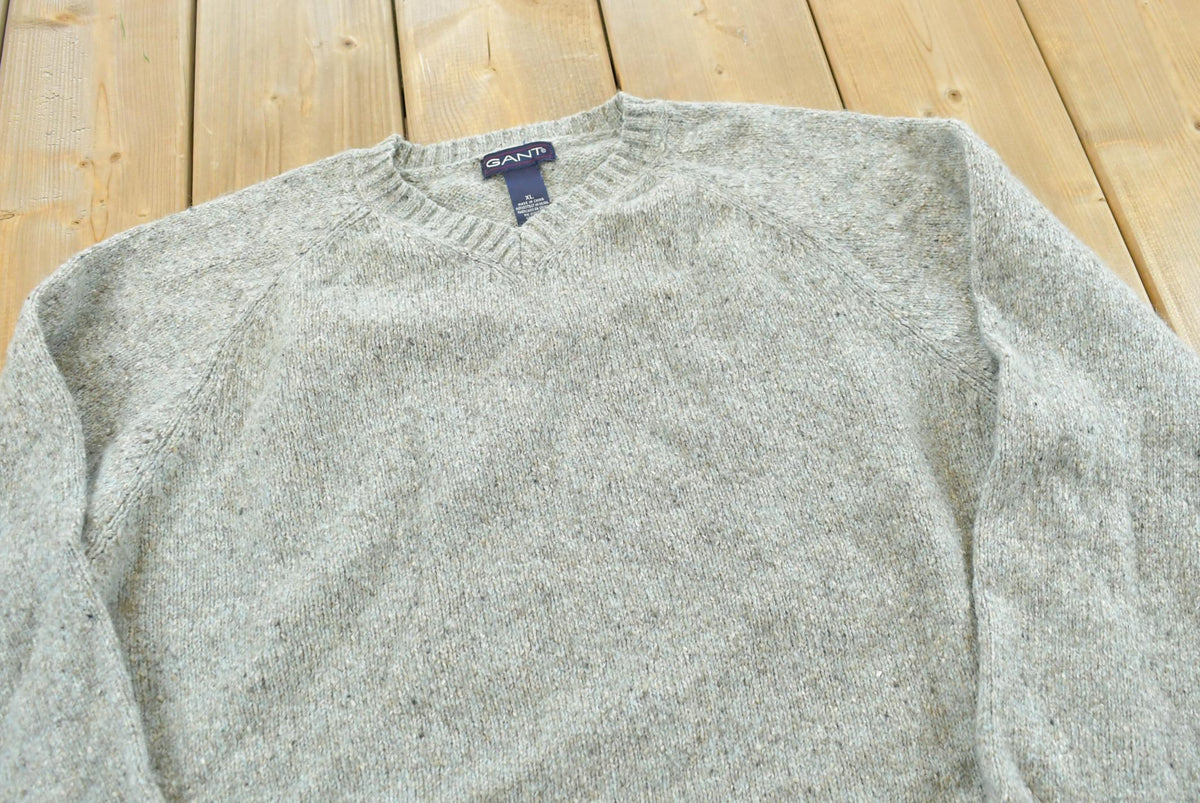 Vintage 1990s Gant Knit Crewneck Sweater Men's M from propervintagecanada