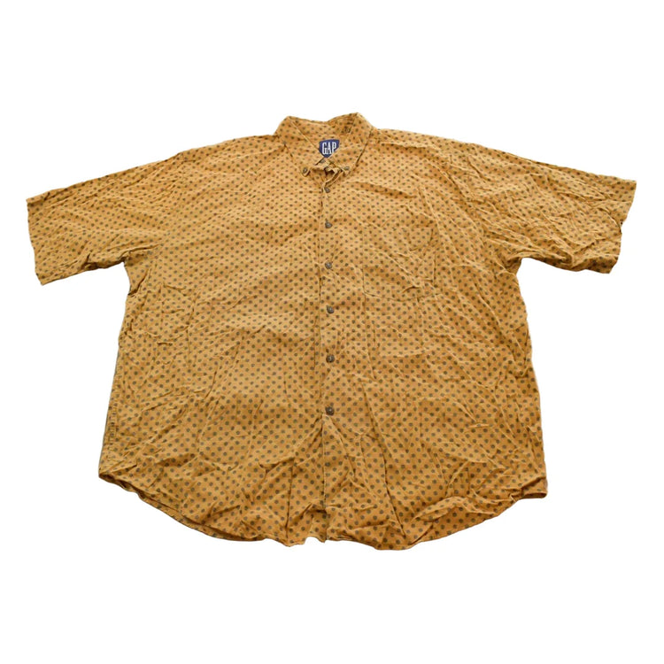 Vintage 1990s GAP All Over Print Button Up Shirt Men's XL from propervintagecanada