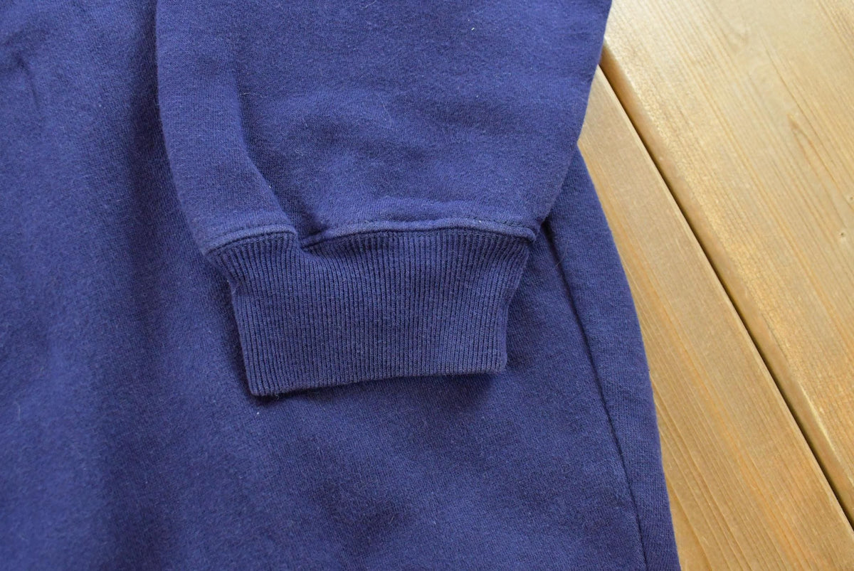 Vintage 1990s GAP Blank Blue Crewneck Sweatshirt Men's XL from propervintagecanada