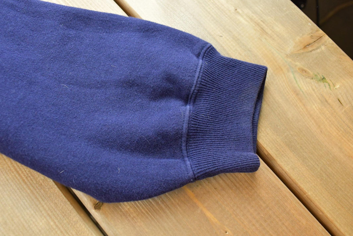 Vintage 1990s GAP Blank Blue Crewneck Sweatshirt Men's XL from propervintagecanada