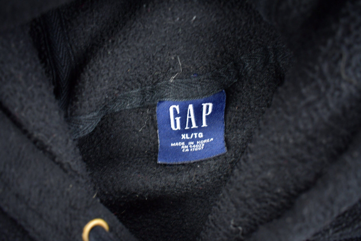 Vintage 1990s GAP Embroidered Fleece Hoodie Men's XL from propervintagecanada
