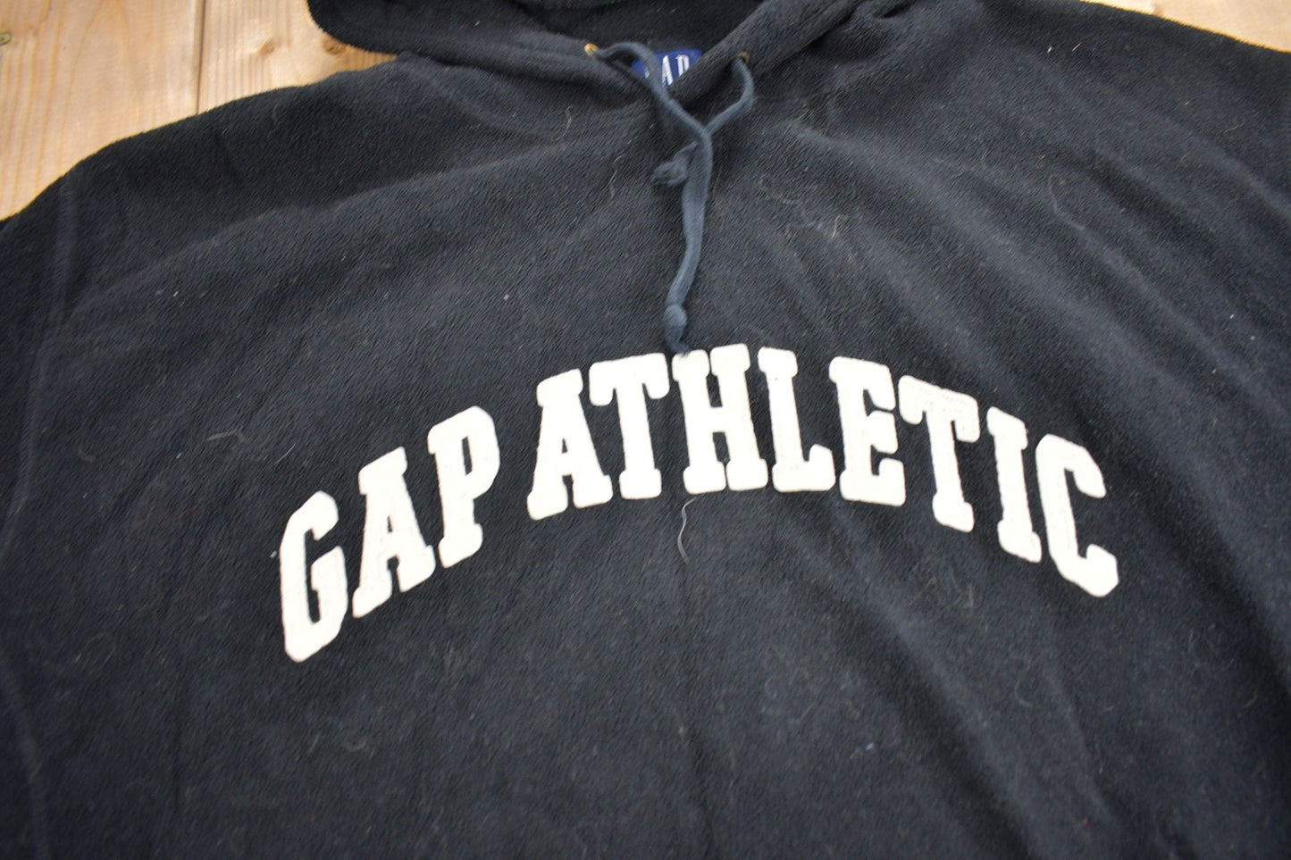 Vintage 1990s GAP Embroidered Fleece Hoodie Men's XL from propervintagecanada