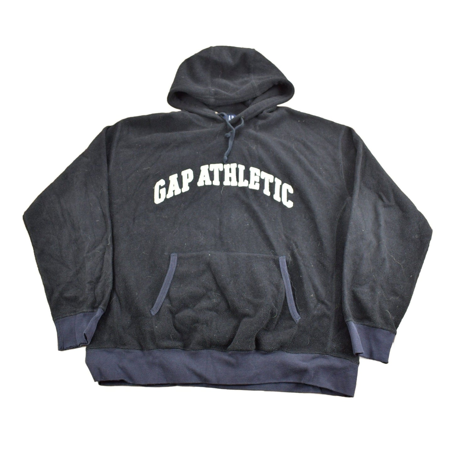 Vintage 1990s GAP Embroidered Fleece Hoodie Men's XL from propervintagecanada