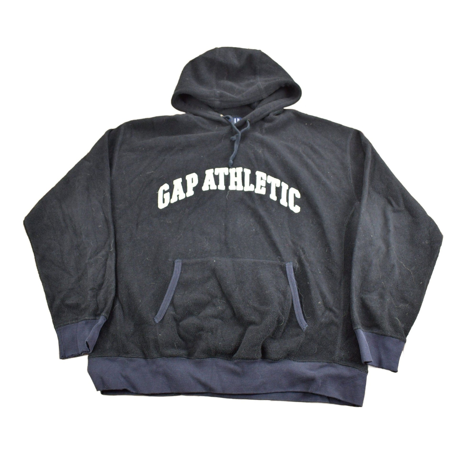 Vintage 1990s GAP Embroidered Fleece Hoodie Men's XL from propervintagecanada