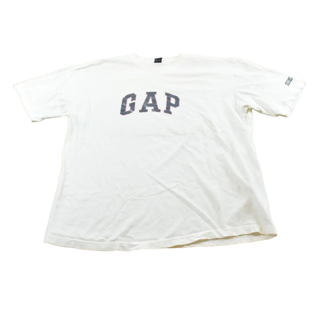 Vintage 1990s Gap Logo Spellout T-Shirt Men's L from propervintagecanada