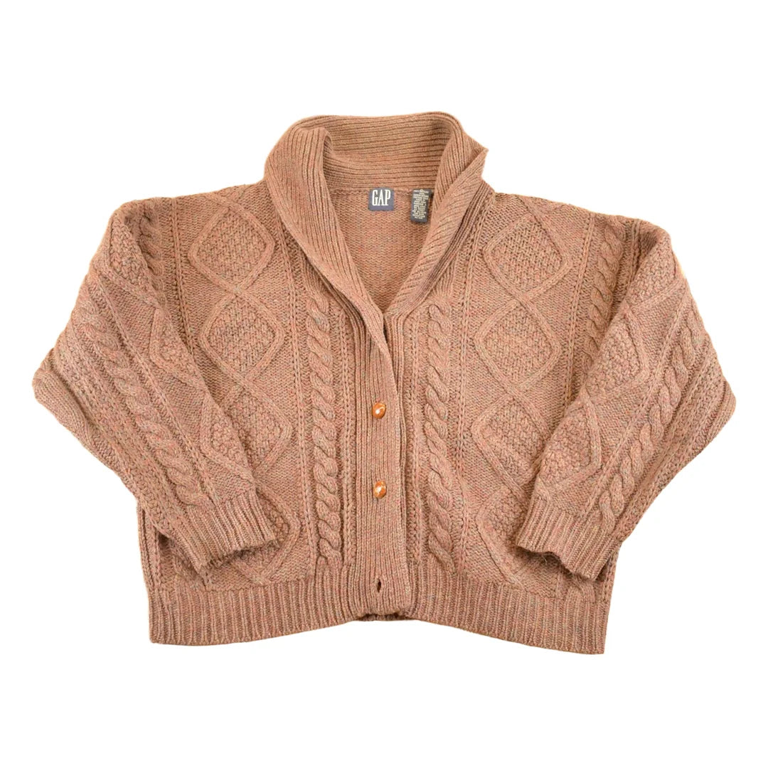 Vintage 1990s Gap Shawl Wool Knit Cardigan Sweater Men's M from propervintagecanada