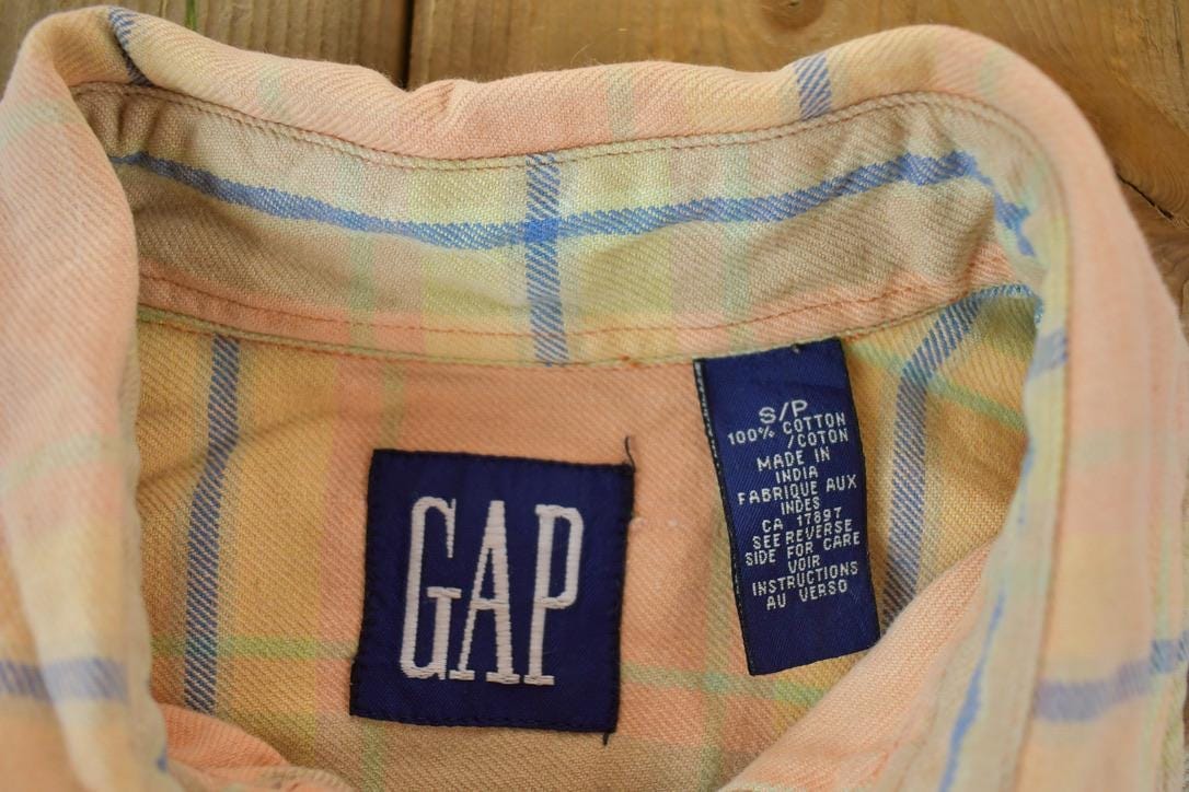 Vintage 1990s Gap Striped Button Up Western Style Shirt Men's Large from propervintagecanada