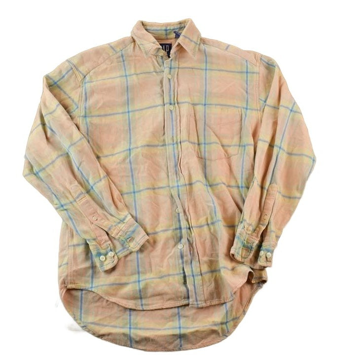 Vintage 1990s Gap Striped Button Up Western Style Shirt Men's Large from propervintagecanada