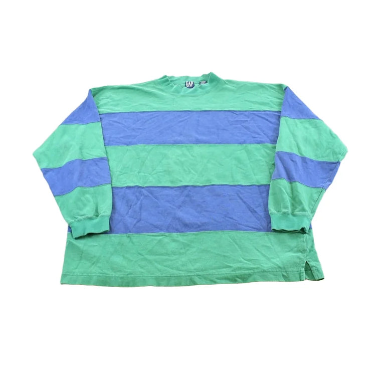 Vintage 1990s Gap Striped Long Sleeve T Shirt Men's 2XL from propervintagecanada