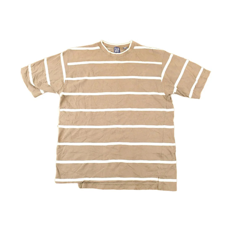 Vintage 1990s Gap Striped Preppy Souvenir T-Shirt Men's L from propervintagecanada