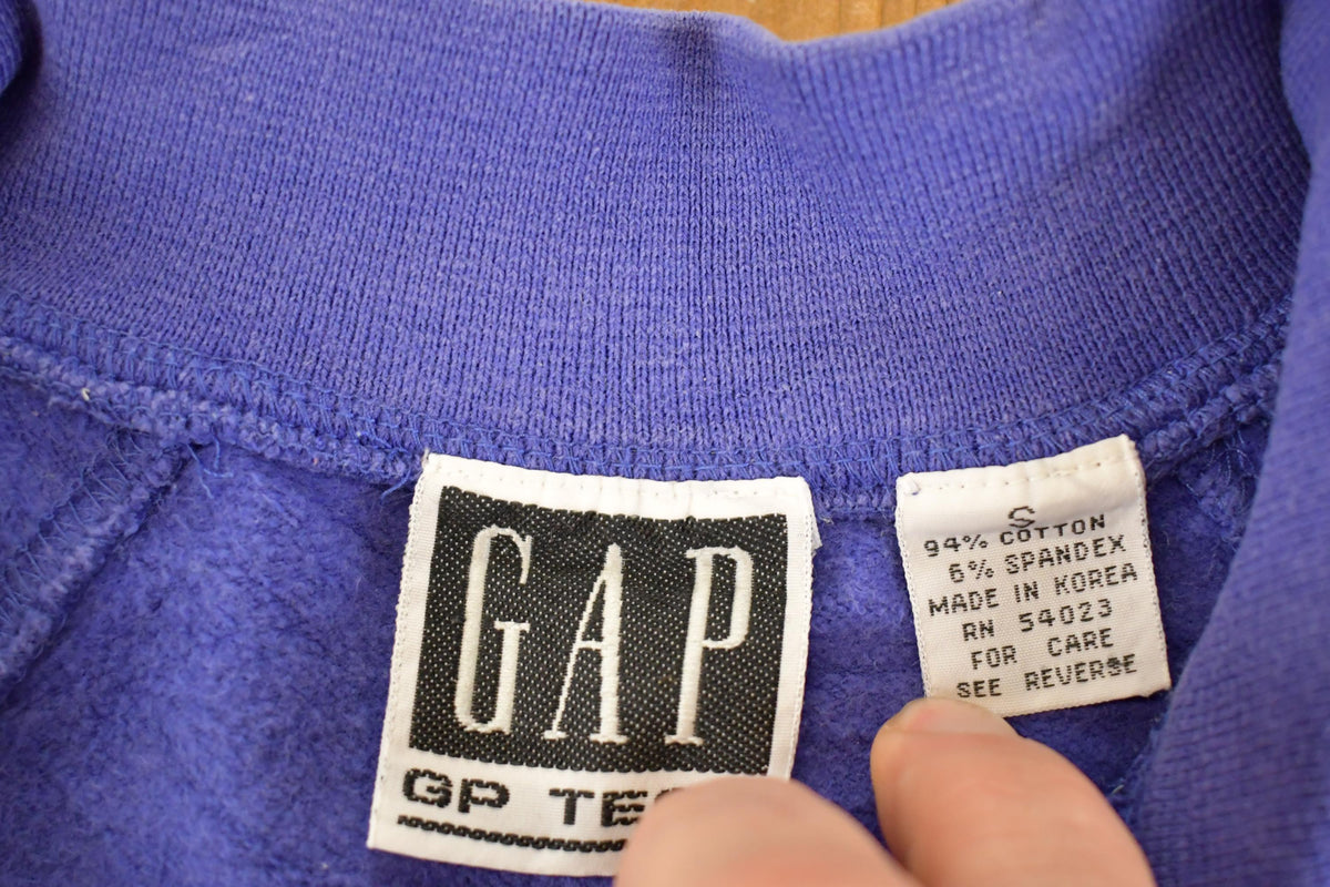Vintage 1990s Gap Tech Quarter Zip Sweatshirt Mens S from propervintagecanada