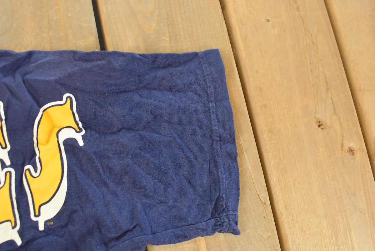 Vintage 1990s Garfield Michigan Wolverines Collegiate T-Shirt Men's L from propervintagecanada