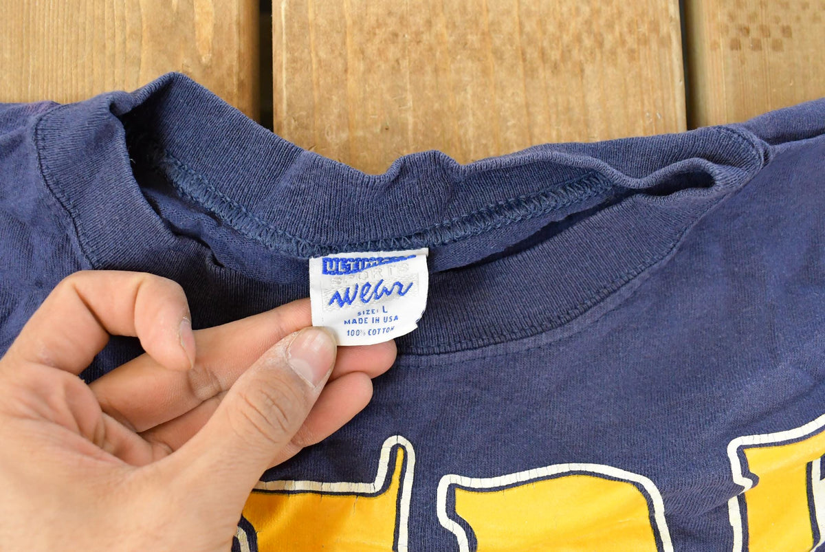 Vintage 1990s Garfield Michigan Wolverines Collegiate T-Shirt Men's L from propervintagecanada