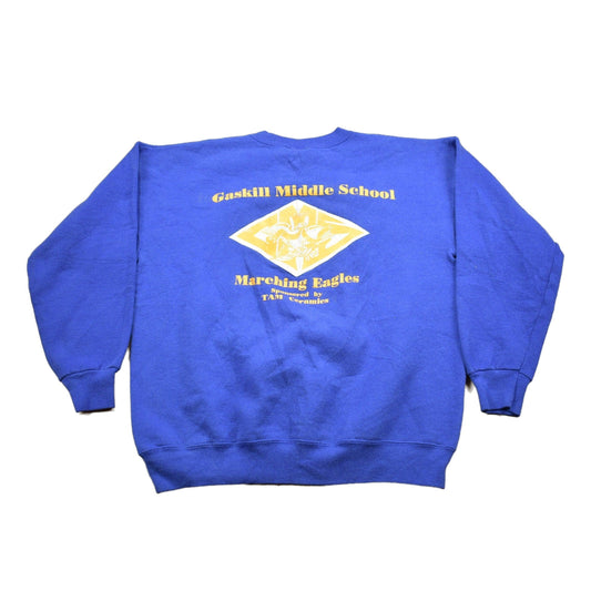 Vintage 1990s Gaskill Marching Eagles Niagara Falls Collegiate Crewneck / Niagara Falls / Gaskill Sweatshirt / Sportswear / Americana from propervintagecanada