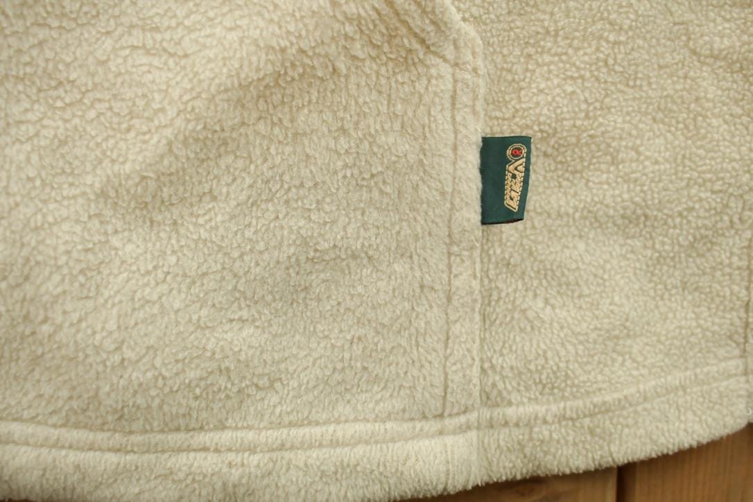 Vintage 1990s GEAR Fishing Theme Embroidered Quarter Zip Fleece Sweater Men's Large from propervintagecanada