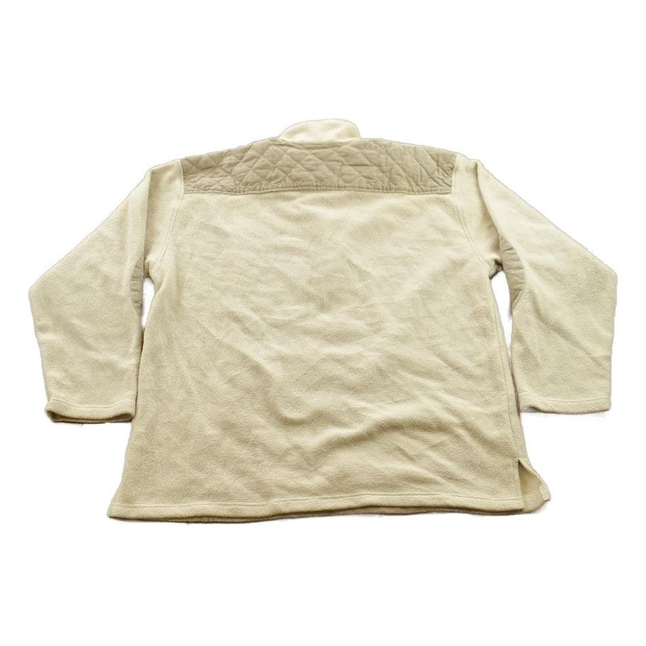 Vintage 1990s GEAR Fishing Theme Embroidered Quarter Zip Fleece Sweater Men's Large from propervintagecanada