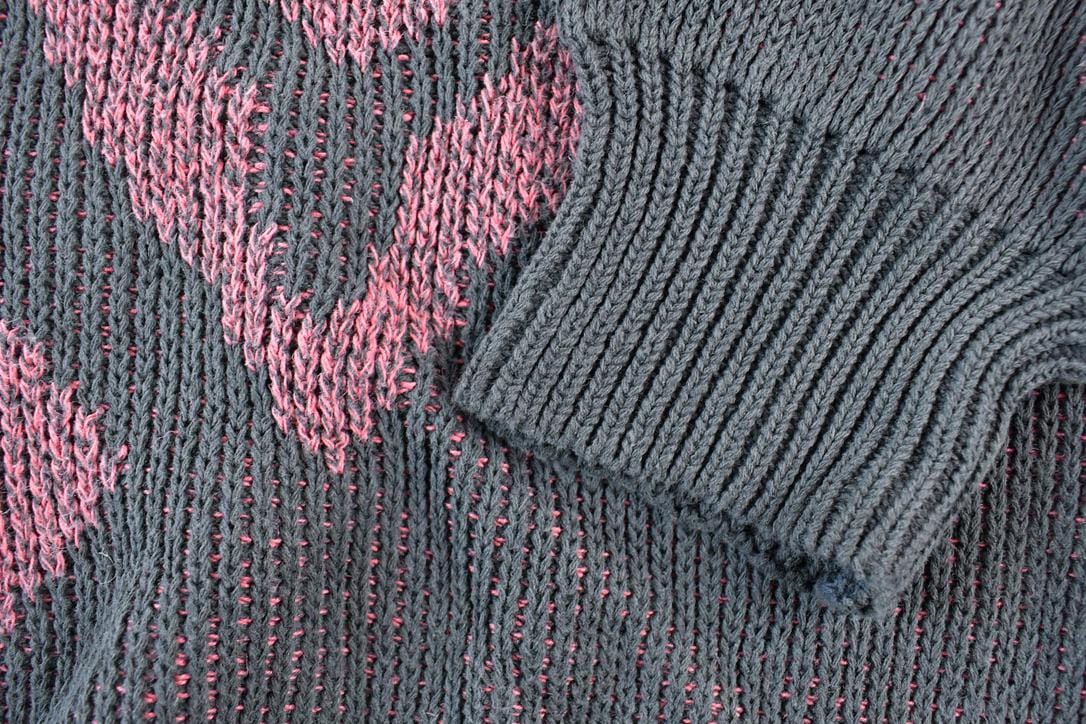 Vintage 1990s Generra Knit Abstract Pattern Crewneck Sweater Men's XL from propervintagecanada