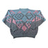 Vintage 1990s Generra Knit Abstract Pattern Crewneck Sweater Men&