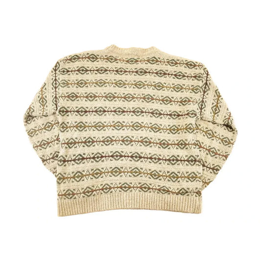 Vintage 1990s Geoffrey Beene Abstract Knit Sweater Men's L from propervintagecanada