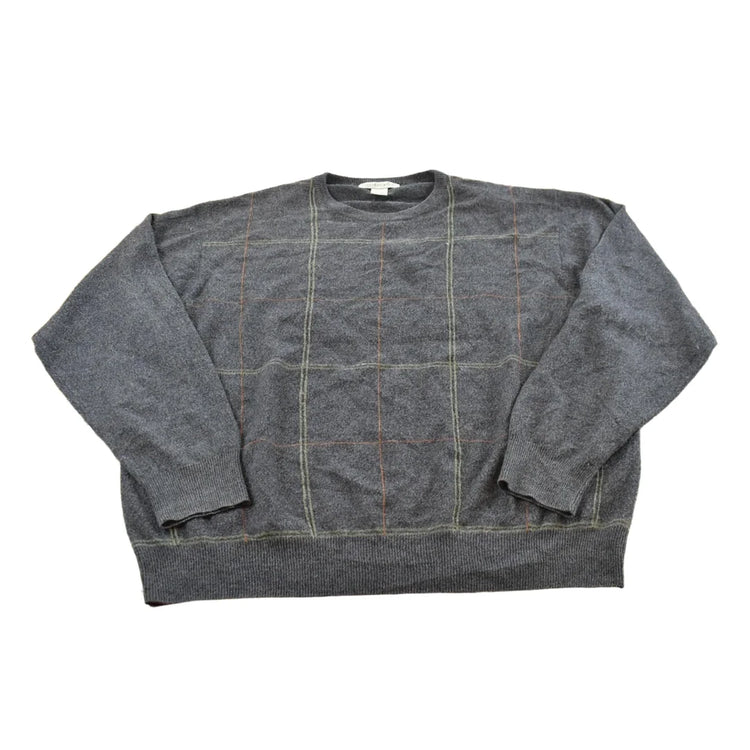 Vintage 1990s Geoffrey Beene Acrylic Knit Crewneck Sweater Mens XL from propervintagecanada