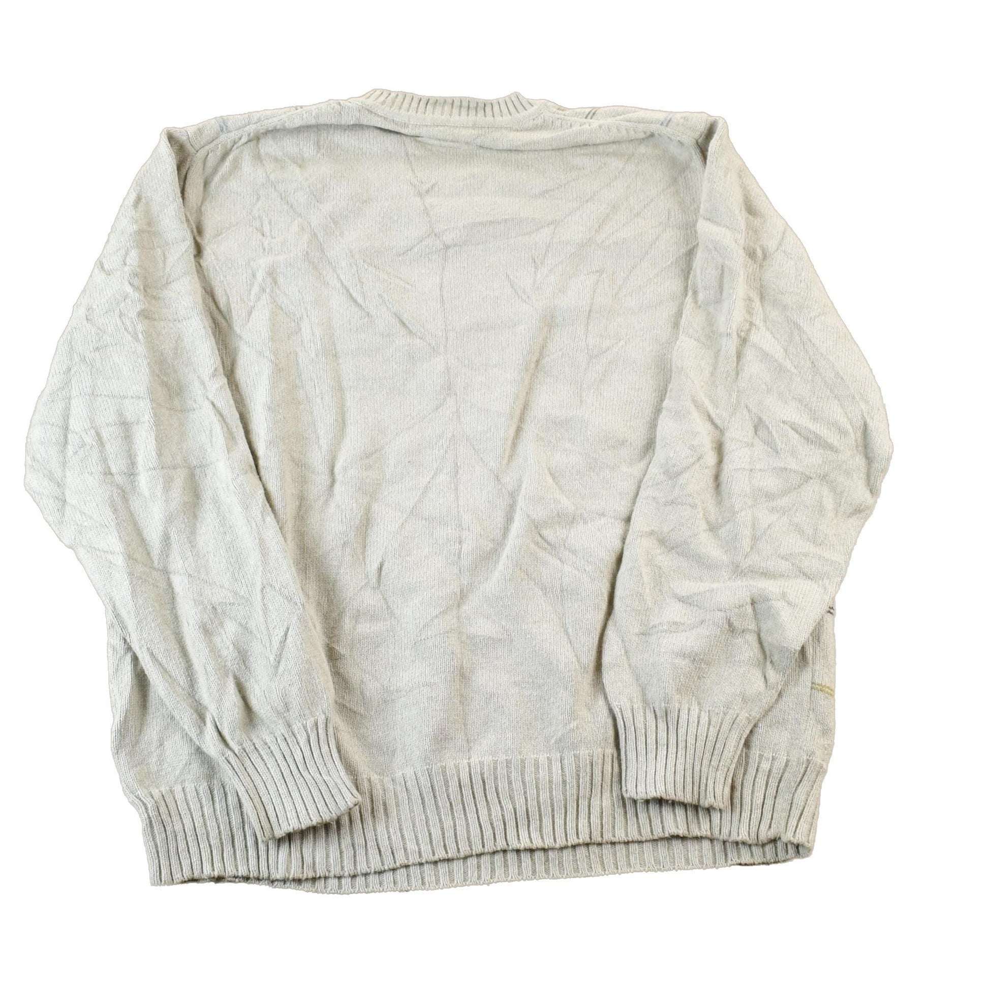 Vintage 1990s Geoffrey Beene Knit Crewneck Sweater Men's XL from propervintagecanada