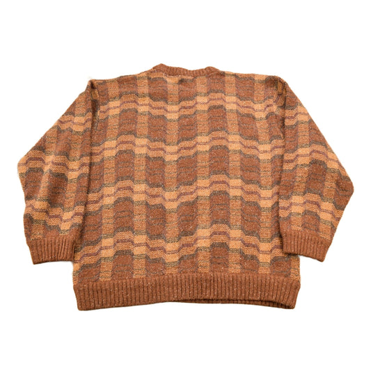 Vintage 1990s Geoffrey Beene Knitted Crewneck Sweater Men's XL from propervintagecanada