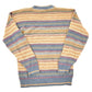 Vintage 1990s Geoffrey Beene Striped Knit Crewneck Sweater Mens M from propervintagecanada
