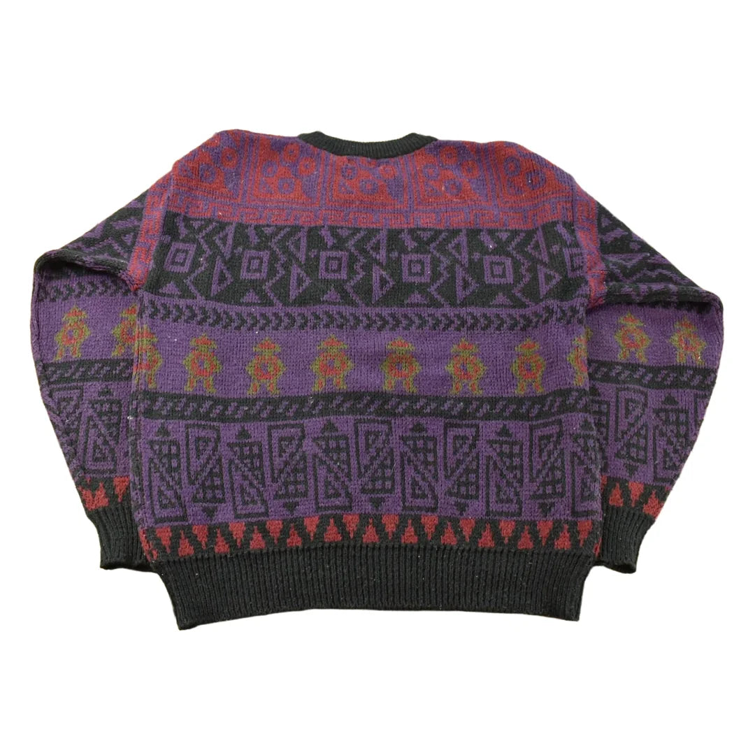 Vintage 1990s Geoffrey Hayes Knit Crewneck Sweater Mens L from propervintagecanada