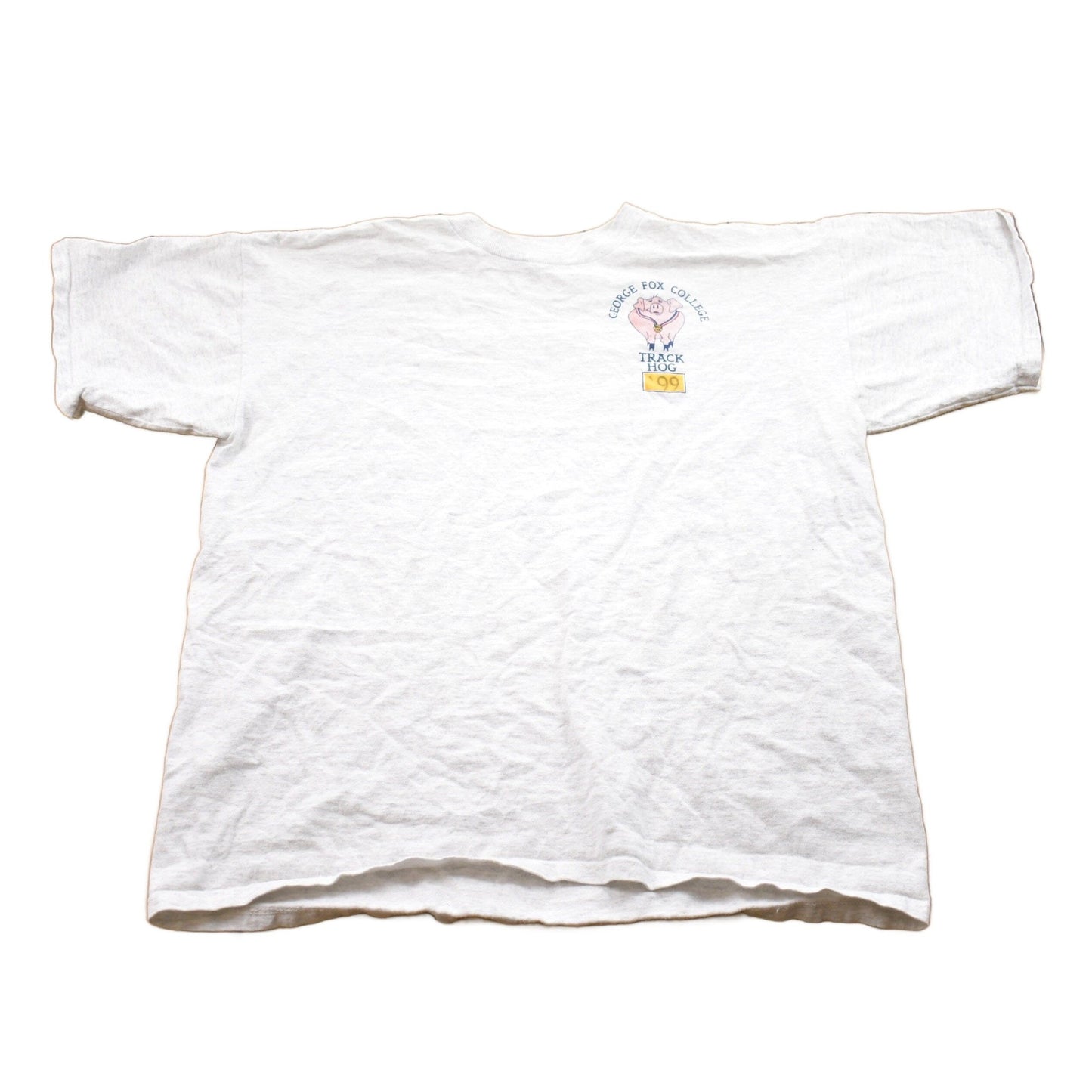Vintage 1990s George Fox College Track Hall Graphic T-Shirt Men's XL from propervintagecanada