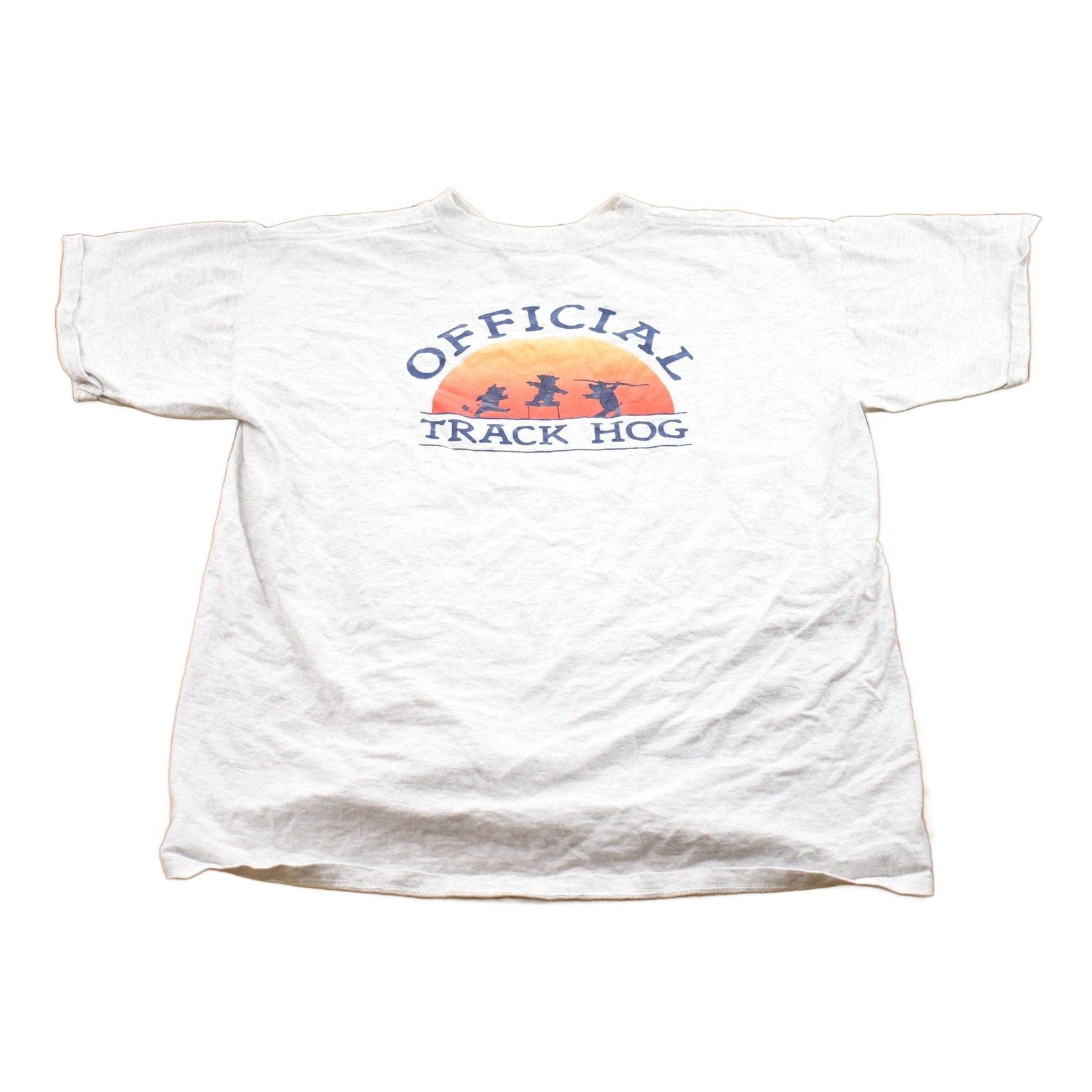 Vintage 1990s George Fox College Track Hall Graphic T-Shirt Men's XL from propervintagecanada