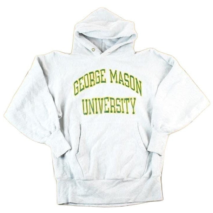 Vintage 1990s George Mason University Champion Reverse Weave Hooded Sweatshirt Mens S from propervintagecanada
