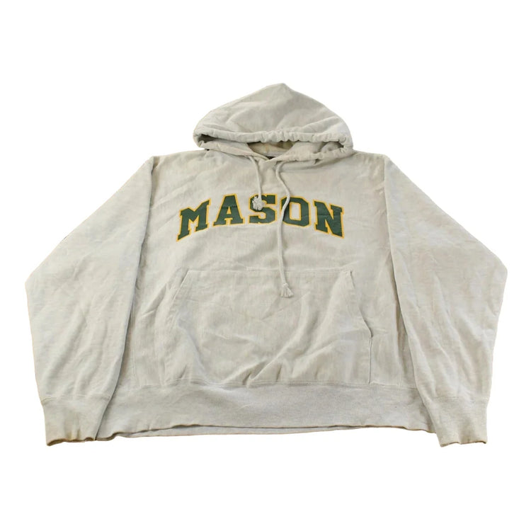 Vintage 1990s George Mason University Champion Reverse Weave Hoodie Sweatshirt Mens L from propervintagecanada