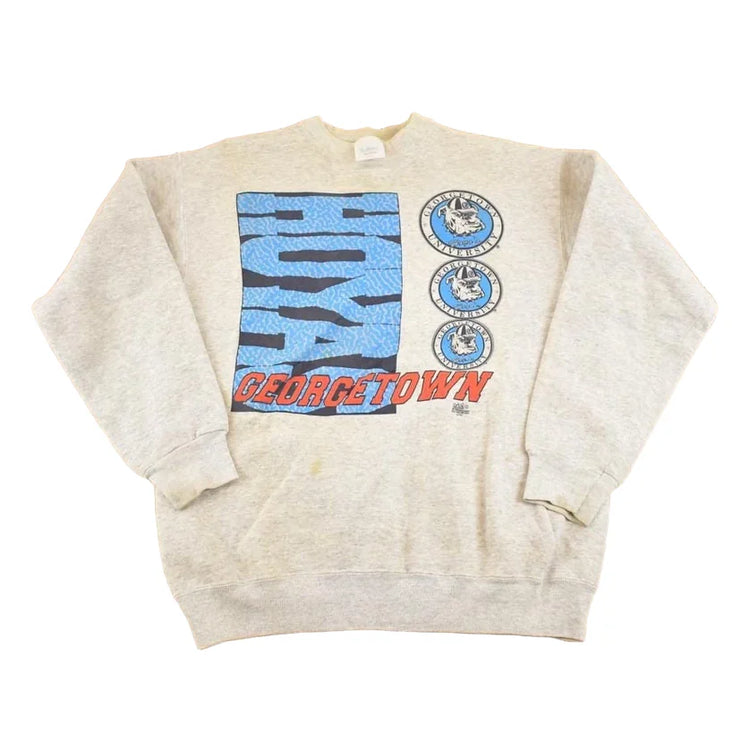 Vintage 1990s Georgetown Hoyas Crewneck Sweatshirt Men's M from propervintagecanada