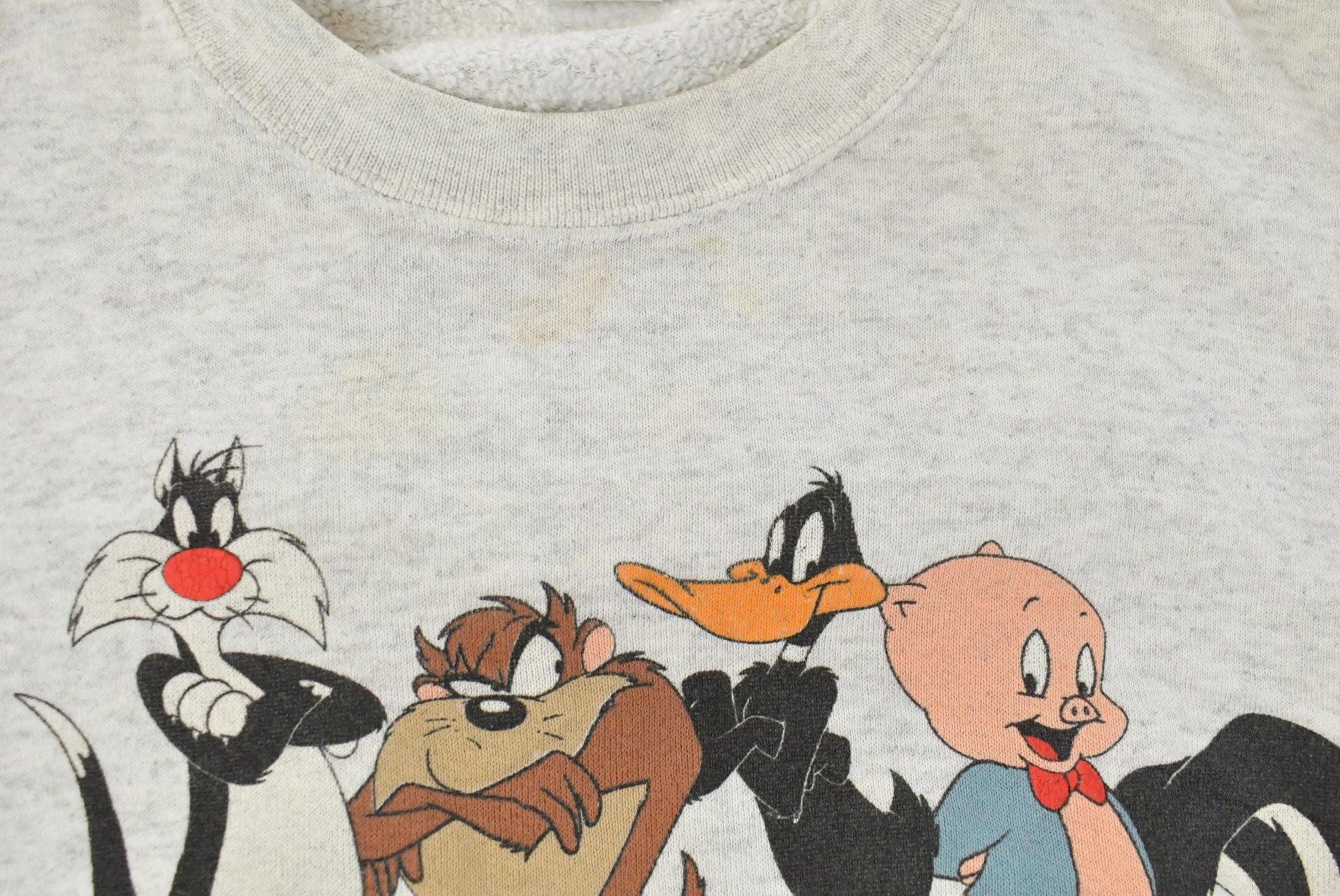 Vintage 1990s Georgetown Hoyas Looney Tunes Collegiate Crewneck Sweatshirt Men's 2XL from propervintagecanada