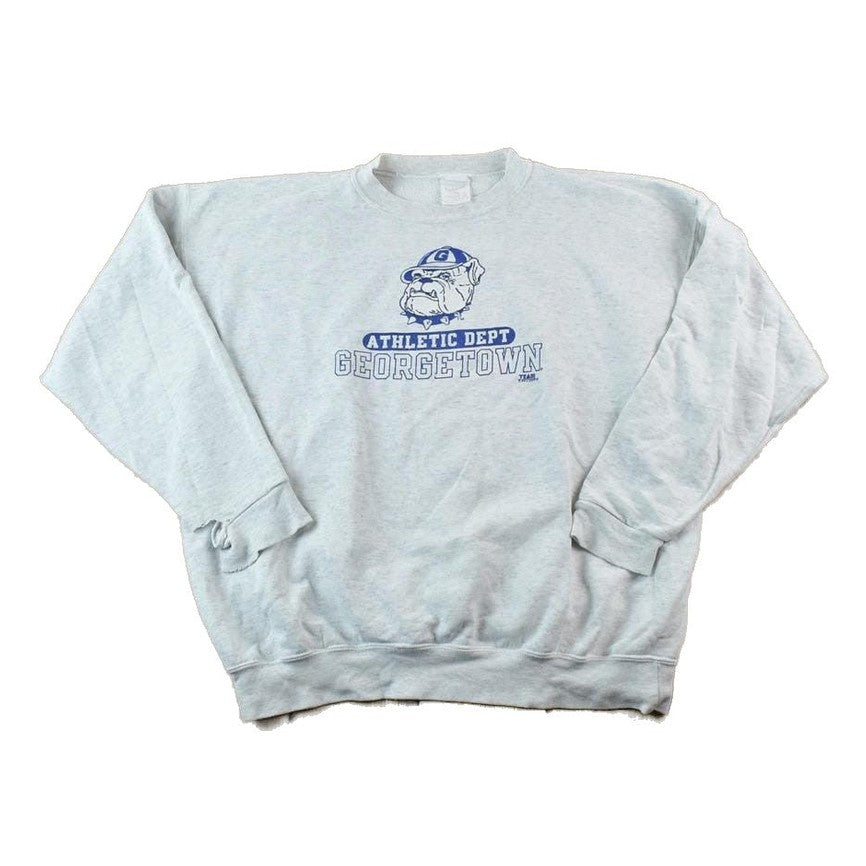 Vintage 1990s Georgetown Hoyas University Collegiate Crewneck / Embroidered / NCAA Sweatshirt / Sportswear / Americana from propervintagecanada