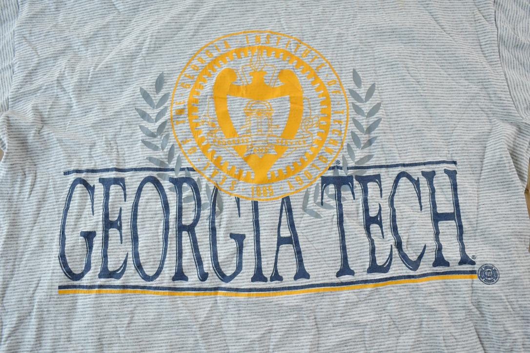 Vintage 1990s Georgia Tech University Collegiate T-Shirt Men's Medium from propervintagecanada