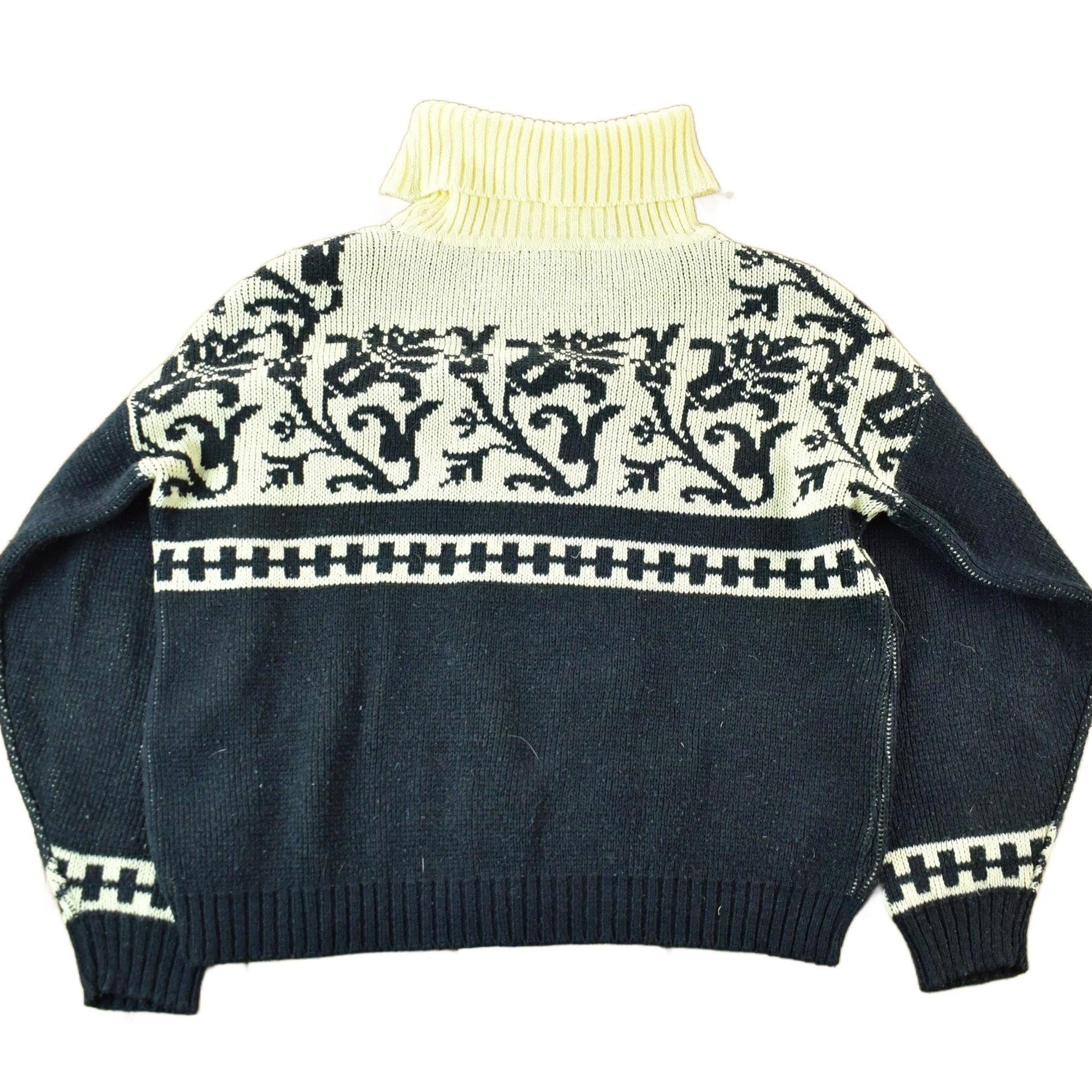 Vintage 1990s Gerard Martin Turtleneck Knit Sweater Women's Medium from propervintagecanada