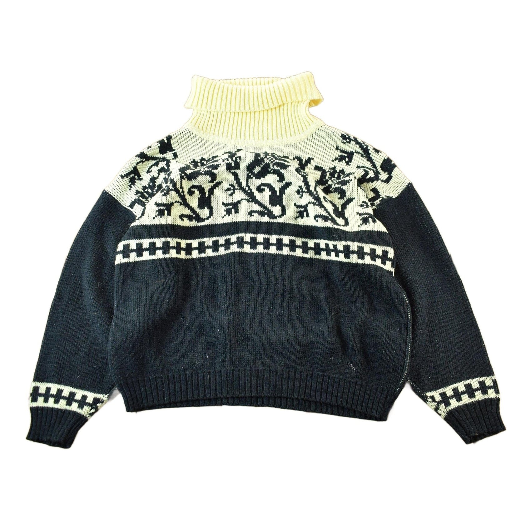 Vintage 1990s Gerard Martin Turtleneck Knit Sweater Women's Medium from propervintagecanada