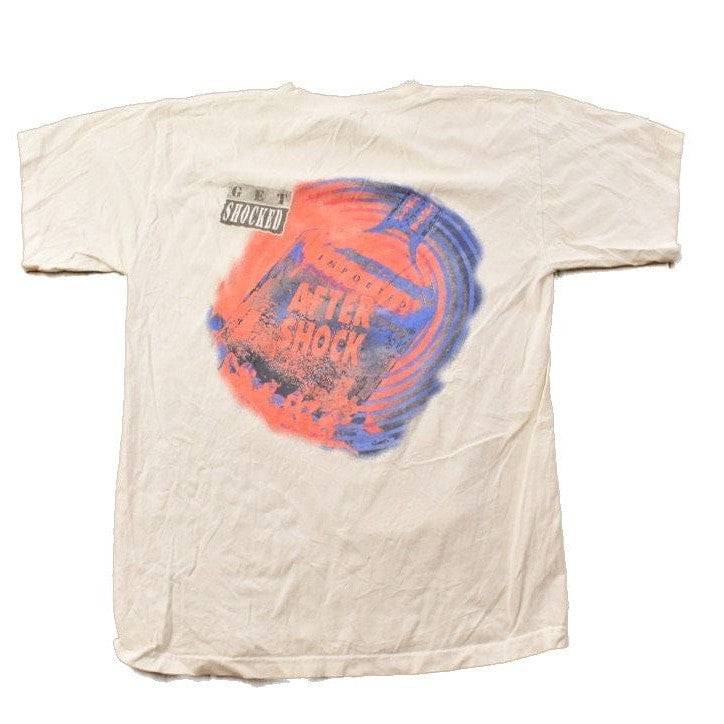 Vintage 1990s Get Shocked Graphic T Shirt Men's Medium from propervintagecanada