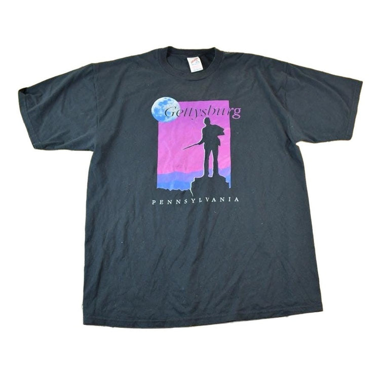 Vintage 1990s Gettysburg Pennsylvania Souvenir Single Stitch Graphic Print T-Shirt Men's XL from propervintagecanada