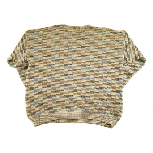 Vintage 1990s Gianfrance Ruffini Italy Knit Crewneck Sweater Men's L from propervintagecanada