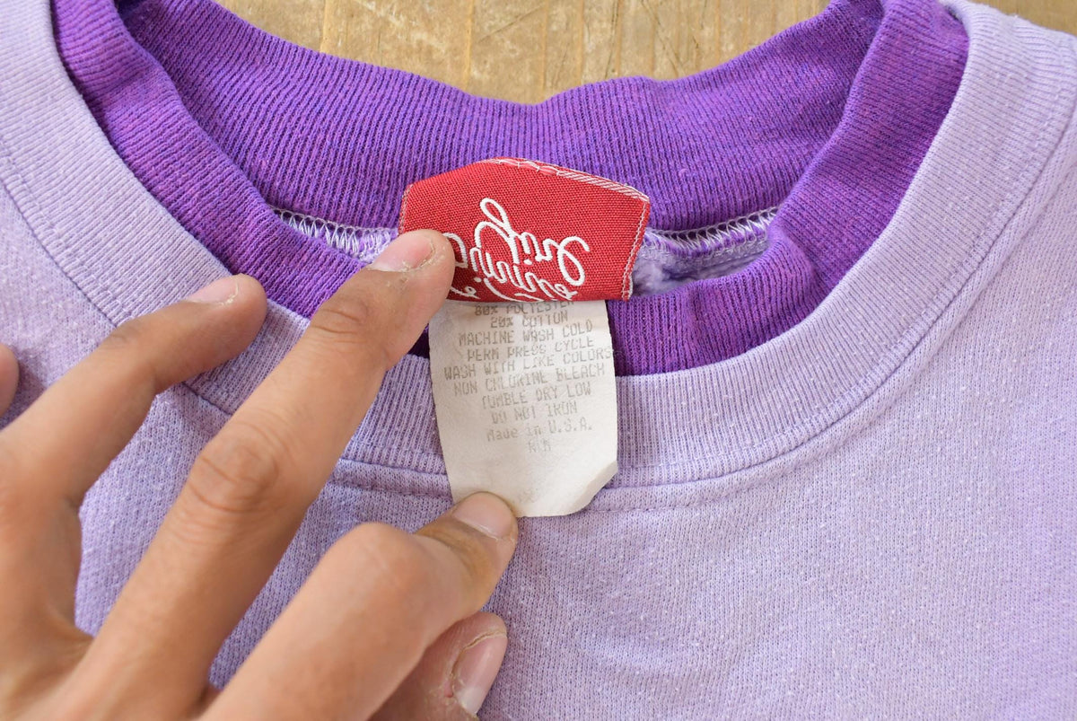 Vintage 1990s Ginnis Girl Butterfly Crewneck Sweatshirt Women's 2XL from propervintagecanada