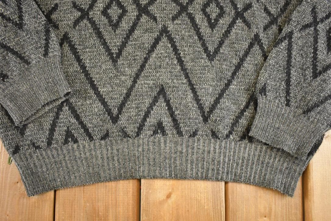 Vintage 1990s Giorgio Di Firenze Knit Crewneck Sweater Men's XL from propervintagecanada