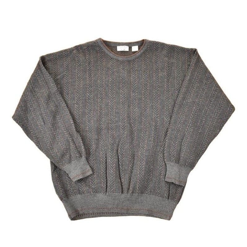 Vintage 1990s Giorgio Di Firenze Wool Knit Crewneck Sweater Men's XL from propervintagecanada