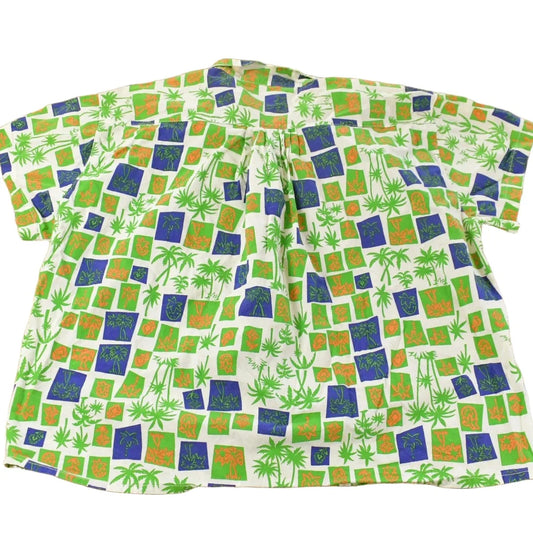 Vintage 1990s Gitano Tropical Beach Hawaiian Button Up Shirt Women's Large from propervintagecanada