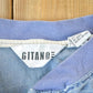 Vintage 1990s Gitano Unique Souvenir Colour Block Crewneck Sweatshirt Made In USA Men's Large from propervintagecanada