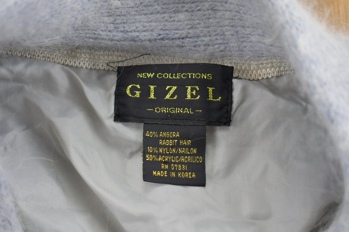 Vintage 1990s Gizel Rabbit Hair Knit Sweater from propervintagecanada