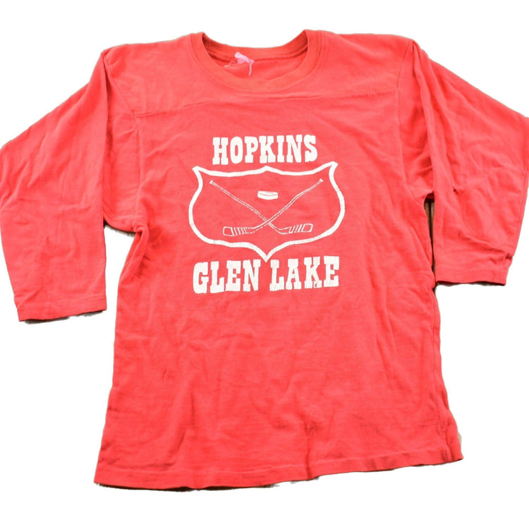 Vintage 1990s Glen Lake Hopkins Collegiate T-Shirt Youth M from propervintagecanada