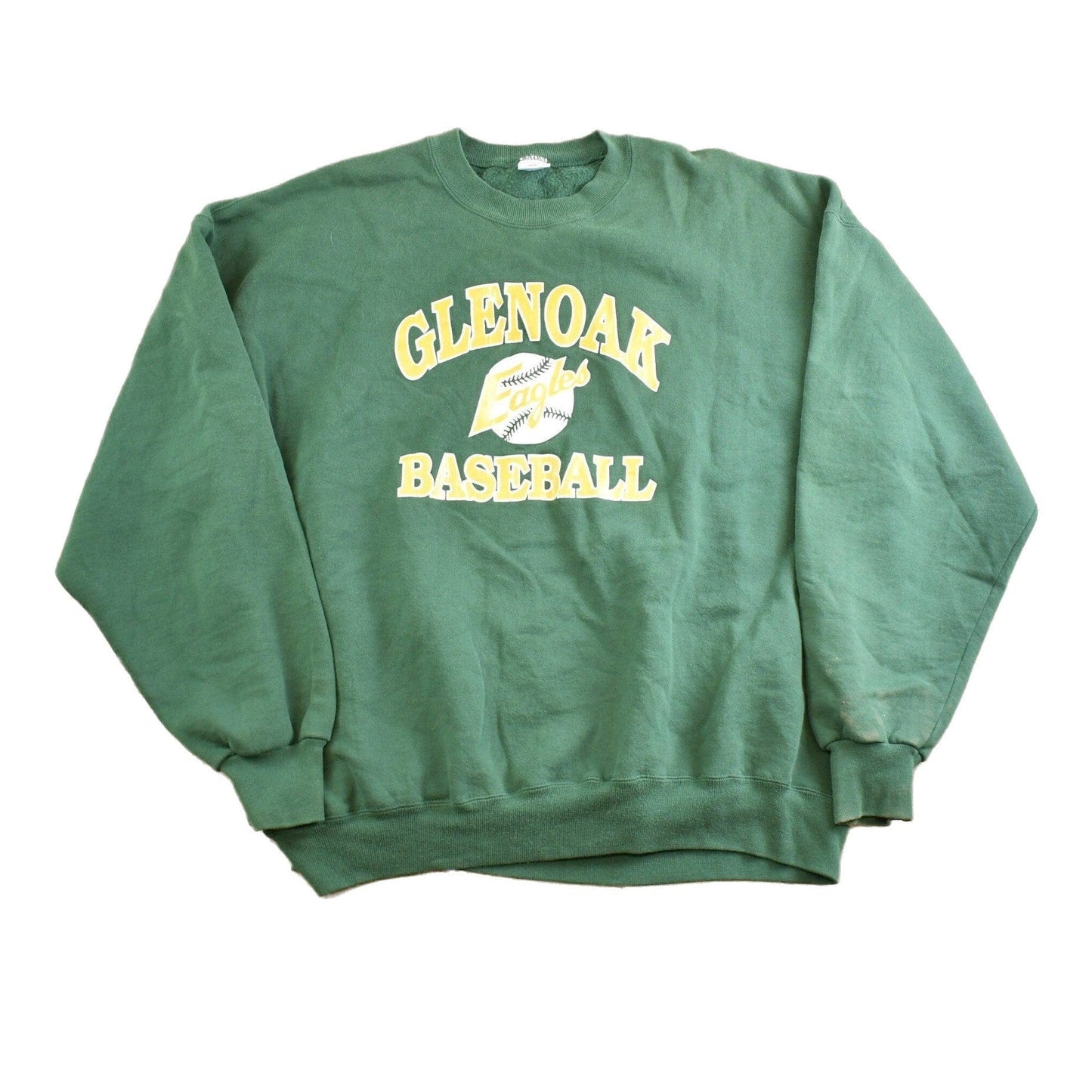 Vintage 1990s Glenoak Eagles Baseball Collegiate Crewneck Men's 2XL from propervintagecanada